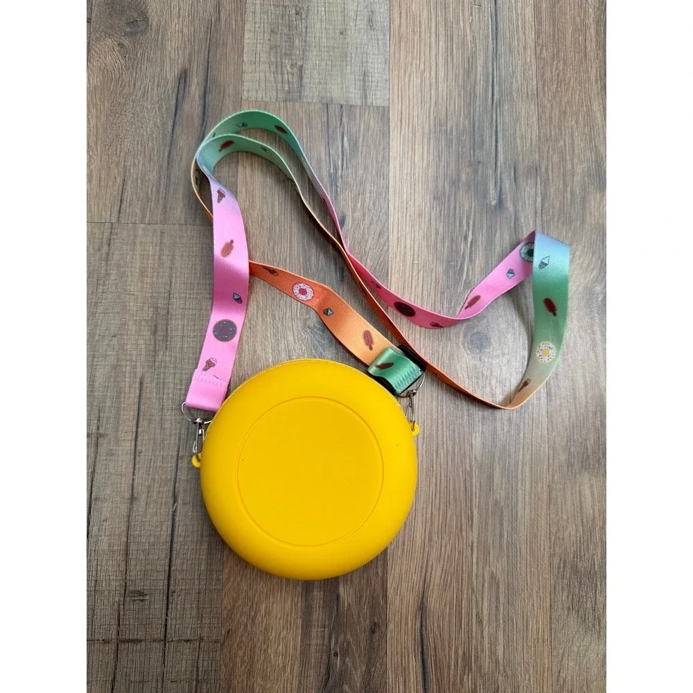 Donut Shaped Silicone Crossbody Bag‎ Kids Mini Purse Adjustable Strap
